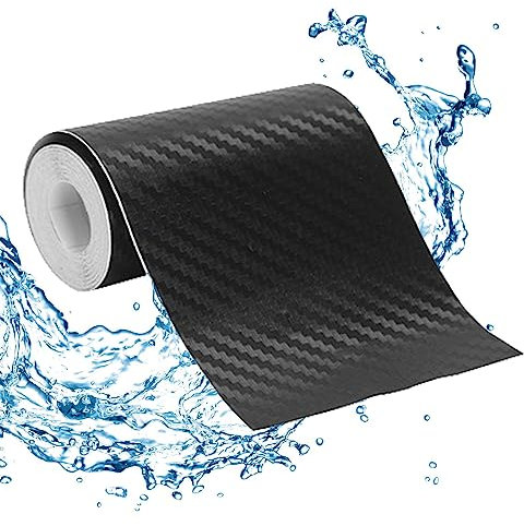 Fulenyi Voiture en Fibre Carbone - Film détail Enveloppant,Autocollant en Feuille sergé Auto-adhésif, Ruban Protection vélo pour Tableau Bord Pare-Chocs