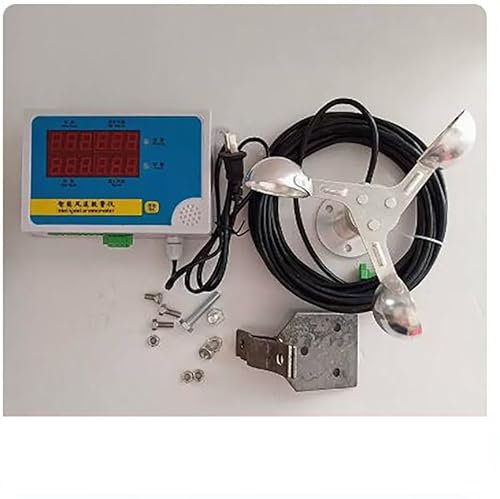 LeTkingok Turmdrehkran-Anemometer, Messsensor-Anemometer Marine-Anemometer Windvolumen Baustelle Windfahne (Legierung)