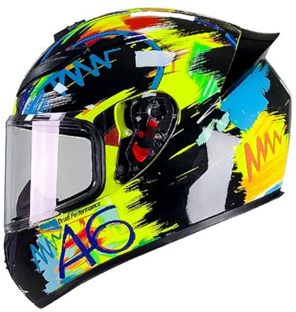 Integralhelm Motorradhelm Integral-Motorradhelm Mit Sonnenblende DOT/ECE-Zugelassene Helme Moped-Roller Cruiser Chopper Rollerhelm Für Damen Und Herren