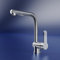 EMKE Küchenarmatur Wasserhahn Küche, Edelstahl Küchenarmatur - 360° Drehung, Spültischarmatur Ausziehbar, 2 Strahlarten, Chrom