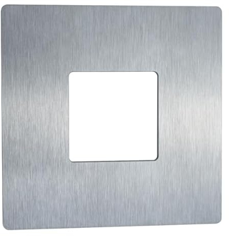 Abdeckrosetten 100 x 100 mm für Rohr 20 x 20 mm Edelstahl V2A Eckige Edelstahlplatte Endkappe Deckel Flansch Edelstahlkappe Viereck Ankerplatte Rohrabschluss Platte Blech Eckig Rohrverschluss ...