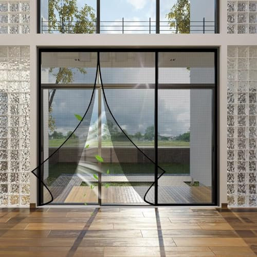 Fly Screen Magnet Made to Measure 190x275cm Customized Magnet Fly Screen Door Black