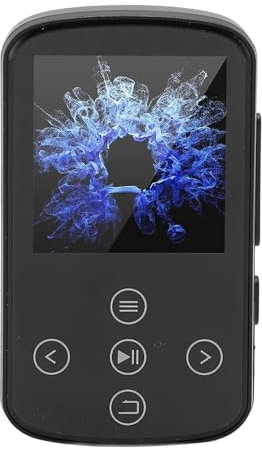 Lettori MP3 Bluetooth con Clip, Lettore Musicale Portatile per Sport Indoor e Outdoor, Espandibile da 128 GB, Supporto Radio FM, Funzione E-book, Auricolari (Con piccola scheda