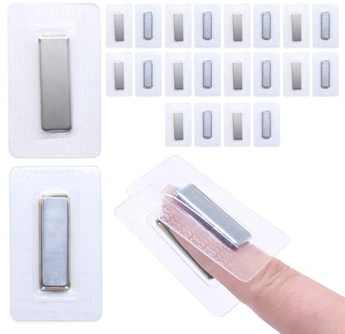Jamsinmu Imanes ocultos para coser Botones magnéticos invisibles Coser en PVC cierre magnético para coser en tela, cortina, ropa bolsos Plata-F3010