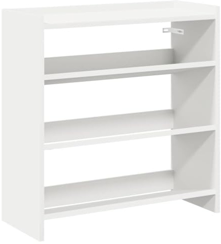 vidaXL Schuhregal Weiß 60x25x62 cm Holzwerkstoff
