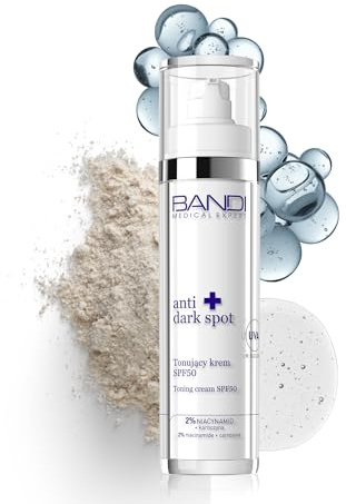 Bandi - Crema Facial Hidratante Toning Spf 50 Base de Maquillaje Con Color Crema Antiarrugas Protección Uva/uvb Ideal Para Todo Tipo de Piel no Comedogénica