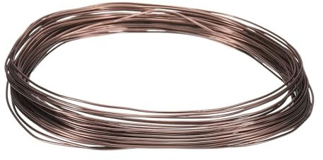 QUARKZMAN Filo Bonsai 0.8mm Calibro 10m Lunghezza Filo di Alluminio Anodizzato Flessibile per Attrezzi Bonsai, Alberi, Giardino, Orticoltura, Paesaggistica, Piantagione, Marrone