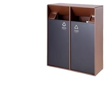 Papelera para Exteriores Papelera para Exteriores Papelera de Acero Inoxidable para vestíbulo de Hotel Papelera Vertical Caja desprendible para Puerta de Ascensor