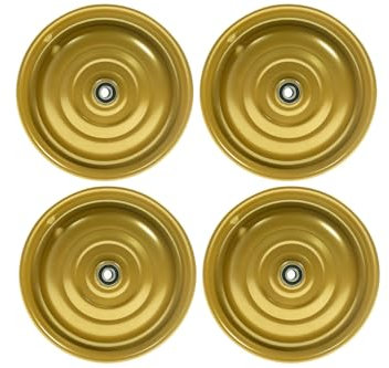 12 1/2 Zoll Scheibenrad Anhänger Handwagen Laufrad Rad Felge Klaufix DDR Gold | 4 Stück