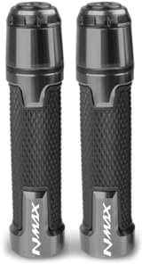NFNVEKESD Puños para Moto para Y&amaha para NMAX155 para NMAX 155 para N-MAX 125 Todo El Año Motocicleta 7/8 22MM Empuñaduras Manillar Antideslizantes Extremos De Empuñadura(Titanium)