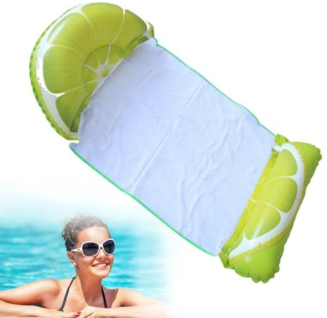 Poolschwimmer für Erwachsene,Aufblasbare Poolschwimmer - Aufblasbare Pool-Float-Poolliege,Fruchtförmige Poolliege, Floatie Drifter Chair, Wasserhängematte, Schwimmbecken, Wasserspielzeug für Pool, See