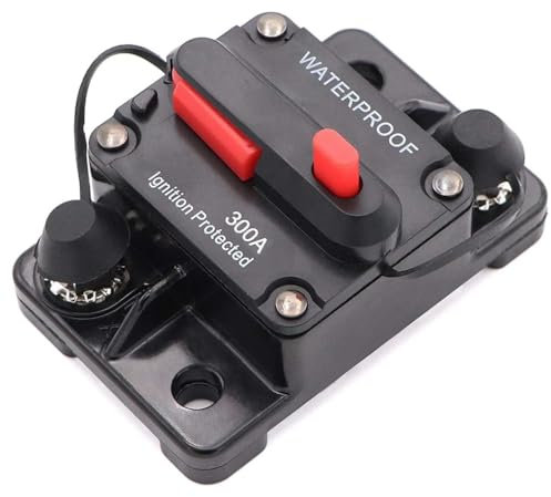Magnetotermico,Interruttore Magnetotermico Interruttore Automatico Fusibile Reset 30A 40A 50A 60A 70A 80A 100A 120A 150A 200A 250A 300A AMP Interruttore Automatico Impermeabile for Barche e Auto(80A)