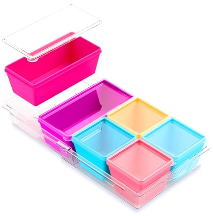 Gemice 6-Pack Silicone Soup Freezer Container Moulds with Lids and Base, Individual 1-Cup 250ml Portion Soup Cubes Freezer Tray for Food Storage Meal Prep Batch Cooking, Dishwasher Safe