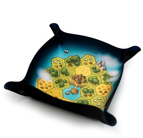 Vassoio cubo per giochi da tavolo e RPG – Siedler 22 x 22 cm