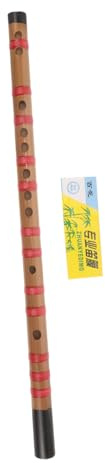 Milisten Traditionelle Holzflöte mit Membran für Anfänger Leichte Tragbare Chinesische Querflöte aus Lila Holz Handgefertigtes Musikinstrument für Schüler und Einsteiger