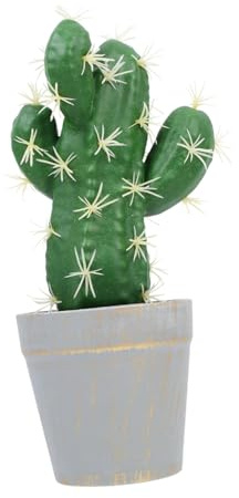 POPETPOP Cactus Bonsai Artificiali Mini Succulente Finte in Vaso Decorativo Piante Finti da Tavolo per Soggiorno Ufficio Facile Manutenzione