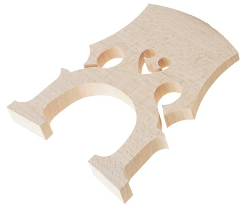 Performances Ready Cello Soundboard-Brücke aus Naturholz mit präzisen Aussparungen für Vibratos, professionelle Cellobrücke mit Klangübertragung