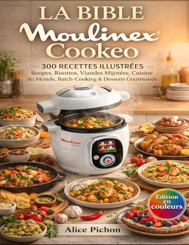La Bible Moulinex Cookeo: 300 Recettes Illustrées Soupes, Risottos, Viandes Mijotées, Cuisine du Monde, Batch-Cooking & Desserts Gourmands