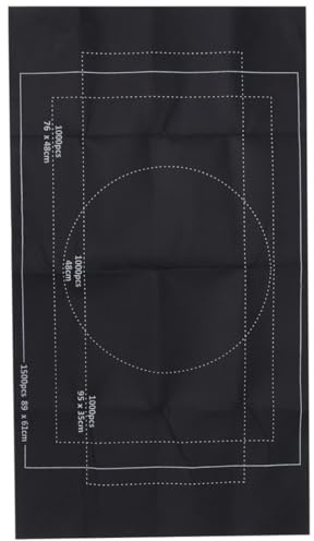 Ciieeo Alfombra de Rompecabezas Antideslizante con Tubo Inflable y Banderas Ajustables para Viaje y Almacenamiento Negro
