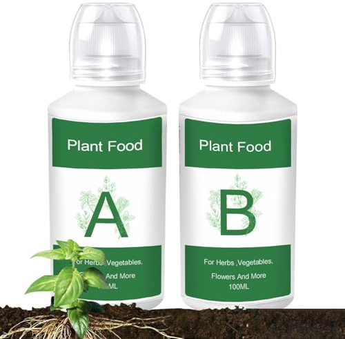 2 Set Soluzione Nutritiva,Nutrienti Idroponici A E B Alimenti | Per Piante Idroponiche Alimenti Vegetali Nutrienti Per Piante Da Giardino per il giardinaggio indoor/Outdoor