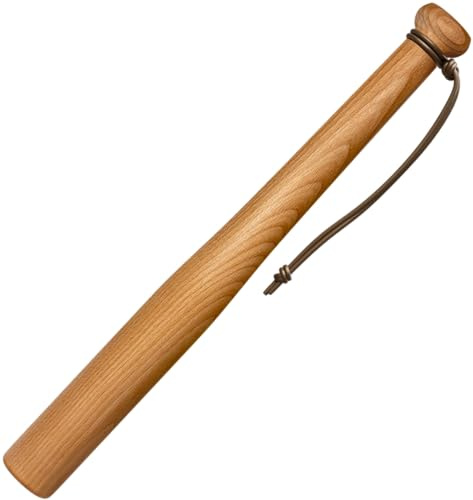 Victorer Bate de Béisbol de Madera con Correa de Paracord, Madera Maciza