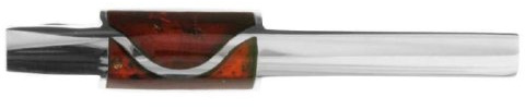 InCollections Herren-Krawattennadel 925/000 Sterlingsilber mit Bernstein 0110247005340