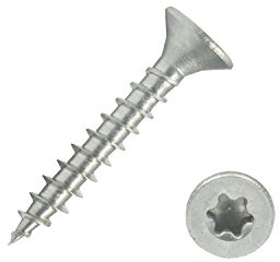 100 Spanplattenschrauben 4,0x25 Edelstahl A2 V2A VA Torx Vollgewinde Holz