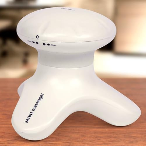 GLOBAL RELAX® | BONNO Masajeador corporal vibratorio | Blanco | Masaje Shiatsu anticelulítico I Zonas reflejas I Acupresión | Ergonómico | Resistente al agua | Peso ligero