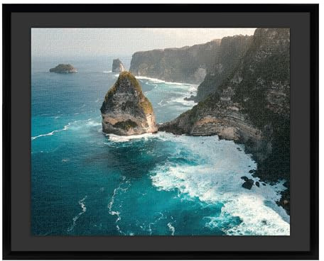 MCS 24x30 Puzzle Frame for Finished Puzzles, Black Vertical & Horizontal Wall-Mounted Large Picture Display for Preservation (1-Pack)