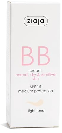 Ziaja Bb Cream Pieles Normales, Secas y Sensibles Spf15 Tono Claro 50 ml