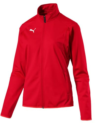 PUMA Women's LIGA TRAINING JACKET Outerwear, Redpuma White, XL