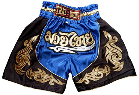 Nakarad Kid Muay Thai Boxing Shorts 2 Years Old - 10 Years Old, Blue, Medium (9-10 Years)