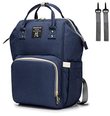 Mooedcoe Baby Wickelrucksack, Lässige Wickeltasche, Multifunktional Große Kapazität Babytasche, Wasserdichte Reiserucksack für Unterwegs