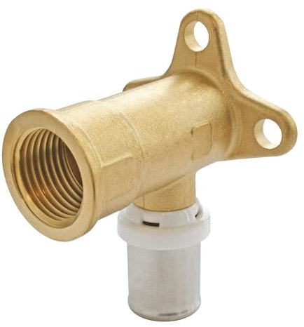 SOMATHERM FOR YOU, Applique murale à sertir pour tube multicouche Ø16 Femelle 15/21 - Raccord rapide et sécurisé, compatible avec profils U, H, TH - Norme NF 545, étanchéité garantie