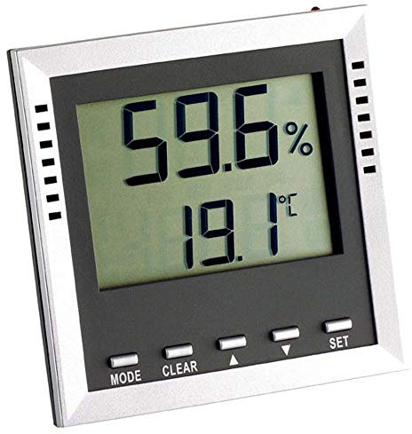 TFA Dostmann KLIMA GUARD Thermo-/Hygrometer Silber 30.5010.54.K
