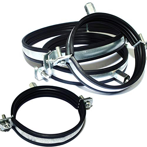 Rohrschelle Schlauchschelle Schelle Wickelfalzrohr Alu-Flex-Rohr Flexschlauch - MKK® Rohrschelle mit Dichtung Ø 150 mm