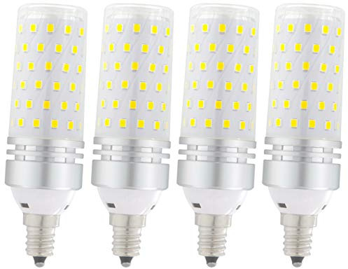 ATUIO STVONO E12 LED Bulb,16W LED Candelabra Bulb 100 Watt Equivalent, Daylight White 6000K, CRI80+, 1500lm, E12 Base, LED Chand.