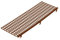 INEFA 30x Laubfangstreifen-Set Dachrinnen Laubschutz 100cm, NW100-150 (Ø100-160mm) Braun Dachrinnenabdeckung Dachrinnenzubehör Made in Germany