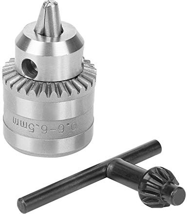 Type Drill Chuck with 0.6‑6.5mm Mini Key,Drill Chuck for mini Lathe,Drill Press Accessories for Electric Power (0.6-6MM[B10])