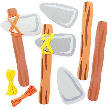 Baker Ross Hache Age de Pierre - Lot de 4, Loisirs Creatifs Enfant (FE452)