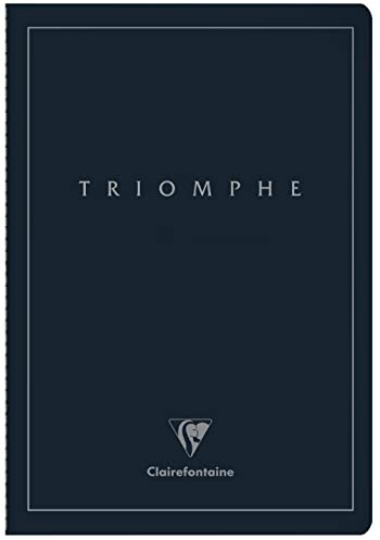 Clairefontaine 37170C - Heft Triomphe PLATINUM, DIN A4, 21x29,7cm, mit Fadenbindung, 48 Blatt blanko, Papier elfenbein 90g, 1 Stück