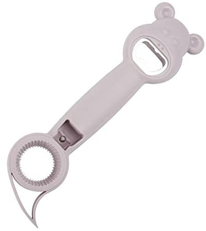 Abridor De Tarros 4 en 1 abrelatas de la Botella de la Botella del abridor de la Tapa del abridor Multifuncional de los Accesorios del abridor de los Accesorios 2 unids Abre Botes (Color : Purple)