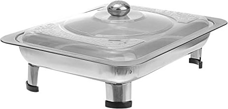 Angoily 1 Set Square Grilled Fish Stove Serving Warming Trays for Buffets Party Banquet Food Warmers Food Warm Buffet Stove Food Buffet Warmer Versatile Buffet Plate Stainless Steel Silver