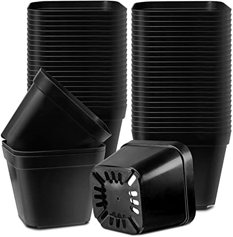 Muzhira Anzuchttöpfe, Ø10cm 20 Stück Premium Quadrat Anzucht Topf - Blumentöpfe für Sämlinge für Obst, Gemüse, Sukkulenten, Setzlinge, Stecklinge, Umpflanzen