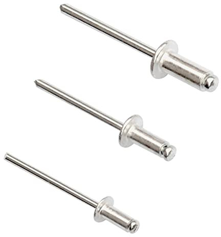 100 Pezzi Nucleo che Tira i Rivetti in Alluminio, Rivetti Ciechi