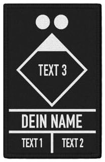 Copytec Patch Patch Feuerwehr Taktische Zeichen personalisiert Zugfürer #40775