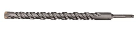 WZFC 350mm Long Masonry Drill SDS Plus Shank For Electric Hammer Tungsten Carbide Cross-Tip Round,22mm