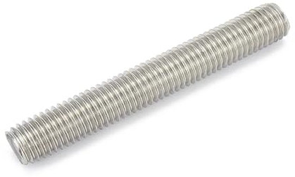 Aqxypas M3 M4 M5 M6 M8 M10 M12 M14 M16 M18 M20 DIN975 A2 304 Edelstahl Vollgewinde Stange Bolzen Draht Gewindestange Bolzen Zahnstange (Size : 50mm, Color : M5 (10pcs))