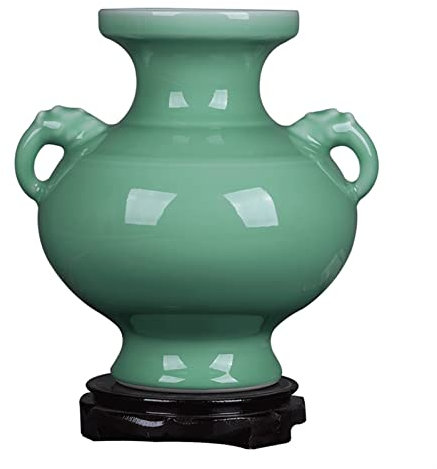 Vasi Vaso in ceramica Vaso in porcellana da 10,6 pollici Disposizione dei fiori Vasi Cinese Retro Anfora Decor Vaso di fiori Camera da letto Soggiorno Decorazione Ornamento Vaso