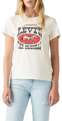 Levi's The tee, Camiseta Mujer, Horse Poster Pirate Black, L
